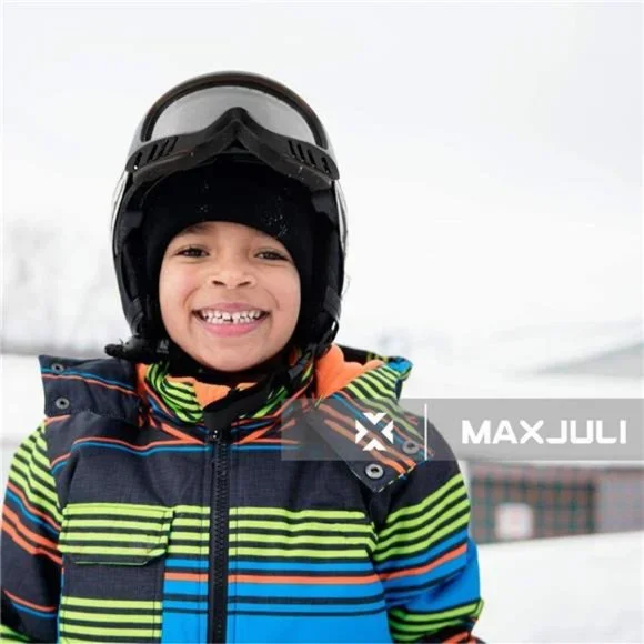 MAXJULI Kids Ski Goggles Helmet Compatible Snow Goggles for Baby